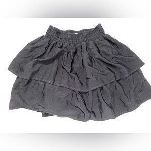 Black ruffle/layered skirt